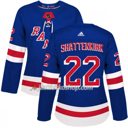 Nainen NHL New York Rangers Pelipaita Kevin Shattenkirk 22 Adidas 2017-2018 Sininen Authentic